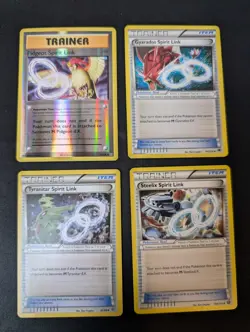 Pidgeot Gyarados Tyranitar Steelix Spirit Link Pokemon Card Lot Of 4 2015 2016 - Image 1