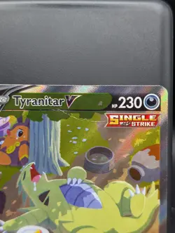 Pokemon Tyranitar V 155/163 Swsh05 Battle Styles Alt Full Art Holo UR ENG CREASD - Image 3