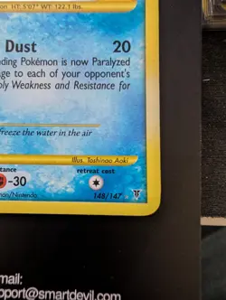 Articuno 148/147 Secret Rare Supreme Victors Pokemon Holo Lightly Played - Image 3