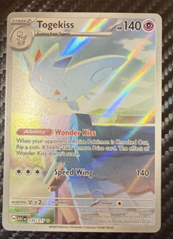 Togekiss 235/217 SV: Stellar Crown Illustration Rare Holo Full Art EN 140HP NM - Image 1