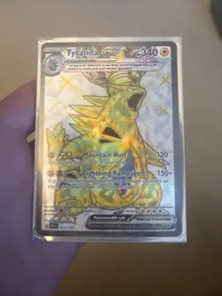 Pokemon TCG Tyranitar EX Full Art Ultra Rare Holo Shiny Card 211/197 - Near Mint - Image 1
