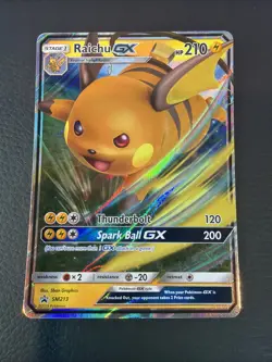 Raichu GX - SM213 - Pokemon Sun & Moon Promo Ultra Rare Card NM - Image 1