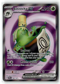 Sinistcha ex [TWM - 189/167] Ultra Rare SV06: Twilight Masquerade EN NM - Image 1