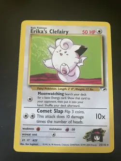 ERIKA’S CLEFAIRY RARE - POKEMON 25/132 GYM HEROES NEAR MINT ENG - Image 1