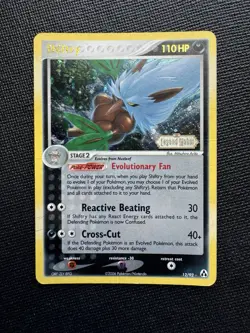 Shiftry 12/92 Holo Rare EX Legend Maker STAMPED Vintage 2006 Pokemon Card DMG - Image 1