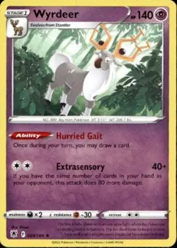 Wyrdeer 69/189 Rare Deck Exclusives Pokemon Near Mint - Image 1