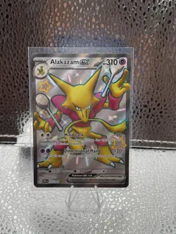 Pokemon SV4.5: Paldean Fates Alakazam EX 215/091 Shiny Ultra Rare - Image 1