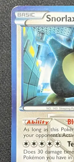 2012 Pokemon Snorlax Team Plasma 101/135 Plasma Storm Regular - Image 4