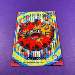 Pokemon Topps 08 Geodude Puzzle card 7 OF 10 Blue Logo Series 2 TCG - Image 1