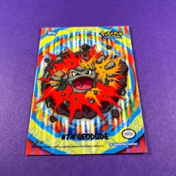Pokemon Topps 08 Geodude Puzzle card 7 OF 10 Blue Logo Series 2 TCG - Image 2