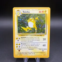Pokemon TCG Raichu Base Set 14/102 Holo 1999-2000 Wizards Base Set Holo Rare -Lp - Image 1