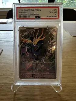 Pokemon PSA 10 Xerneas 091/086 CRI Illustration Rare Holo English 2026 - Image 3