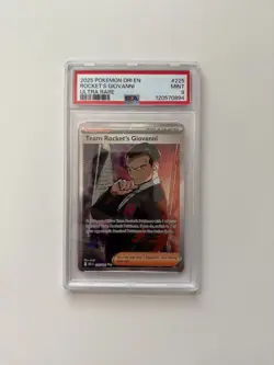 PSA 9 Team Rocket's Giovanni 225/182 Full Art Destined Rivals Pokemon Card - Image 3