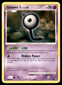 Unown [L] 91 106 C Great Encounters Pokemon MP - Image 1