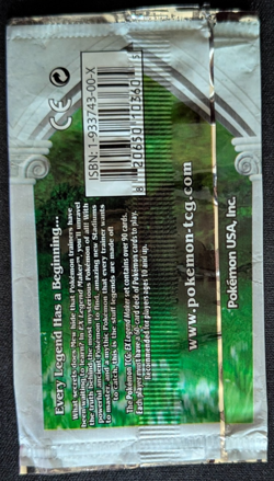 Pokemon Ex Legend Maker Booster Pack wrapper EMPTY vintage 2006 - Arcanine art - Image 2
