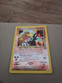 Pokemon 2001 Black Star Promo Entei #34 Holo Rare WOTC TCG Card - Image 1