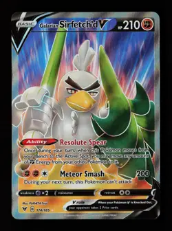 Galarian Sirfetch'd V 174/185 Ultra Rare Vivid Voltage Pokemon Cards - Image 1