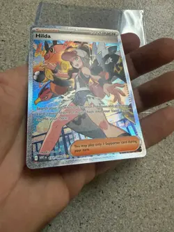 Hilda SIR 171/086 White Flare Pokemon Card TCG Scarlet & Violet English NM - Image 3