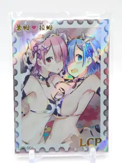 Goddess Story - Anime Waifu Trading Card - Rem & Ram - Image 1