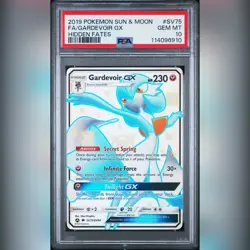 PSA 10 Gardevoir GX SV75/SV94 Hidden Fates Sun & Moon 2019 Pokemon Card - Image 1