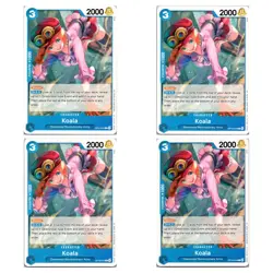 4 Card One Piece CCG Lot - Koala OP15 Playset - Image 1