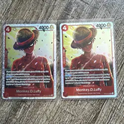 2 x Monkey.D.Luffy OP12-015 SR ONE PIECE Tcg Card Game NM - Image 1