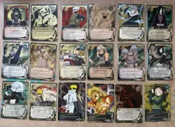 Bandai Naruto CCG Ninja Ranks 17-Card SR Lot Itachi Kakashi Hokages Shukaku Foil - Image 1