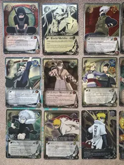 Bandai Naruto CCG Ninja Ranks 17-Card SR Lot Itachi Kakashi Hokages Shukaku Foil - Image 3