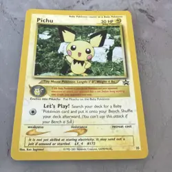 Pichu 35 Black Star Promo Reverse Holo Card WOTC - Image 1