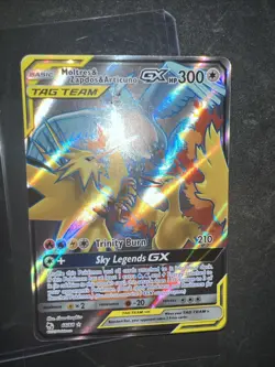 Moltres & Zapdos & Articuno GX 66/68 Hidden Fates Pokemon Card TCG NM - Image 3