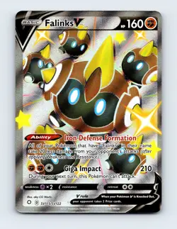 NM Falinks V SV115/SV122 Shining Fates: Shiny Vault Shiny Holo Rare Pokemon Card - Image 1