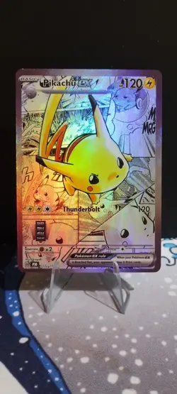 DIY Custom Fan Art Pikachu EX Card English - Image 1