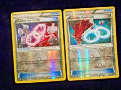 Charizard Mewtwo Blastoise Gyarados Reverse Holo Spirit Link Pokemon 5 Card Lot - Image 2