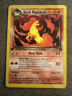 Dark Rapidash Team Rocket 1st Edition 44/82 Pokemon Card - Image 1