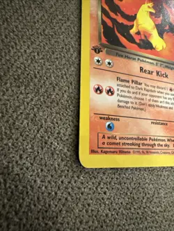Dark Rapidash Team Rocket 1st Edition 44/82 Pokemon Card - Image 2