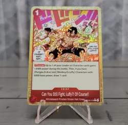 One Piece TCG Ace Sabo Luffy Illustration Foil EN 3 Card Lot - Image 3