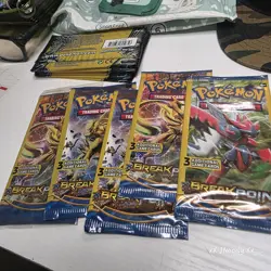 (5) Pokemon: X & Y - BREAKpoint -Mini Booster Packs - 3 Cards Each pack - Image 1