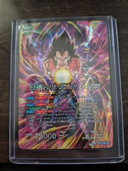 SS4 VEGETA Ultimate Evolution Dragon Ball Super 032 BT11 Holo Near Mint Card - Image 1