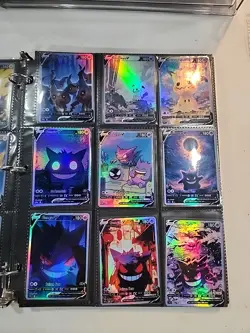 Lot of 9 Custom holo fanart mixed V Pokemon Trading Card Sleeved & Top Loaded!! - Image 1