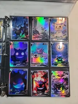 Lot of 9 Custom holo fanart mixed V Pokemon Trading Card Sleeved & Top Loaded!! - Image 2