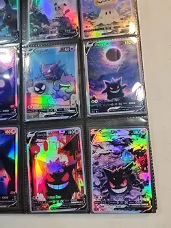Lot of 9 Custom holo fanart mixed V Pokemon Trading Card Sleeved & Top Loaded!! - Image 4