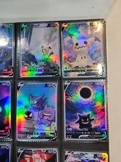 Lot of 9 Custom holo fanart mixed V Pokemon Trading Card Sleeved & Top Loaded!! - Image 5
