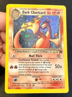 Dark Charizard 4/82 Team Rocket Set Pokemon Card TCG Vintage WOTC Holo Rare - Lp - Image 4