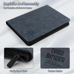 Trading Card Binder, Premium 9 Pocket Double Sided 540 Pocket PU Card Collection 7445031533562 - Image 2