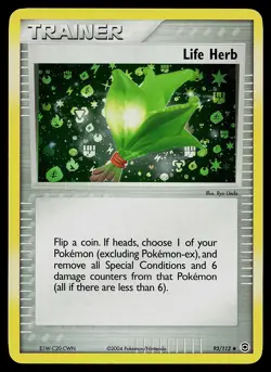 Pokemon Card - Life Herb FireRed & LeafGreen 93/112 Uncommon Reverse Holo - Image 1