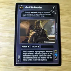 Star Wars CCG Decipher Trading card Bossk With Mortar Gun - Image 1