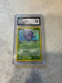 CGC 10 Weezing 2005 EX Deoxys 51/107 Reverse Holo Stamped Pokemon Card - Image 1