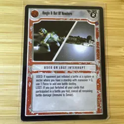 Star Wars CCG Decipher Trading card Houjix & Out Of Nowhere - Image 1