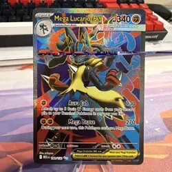 Mega Lucario ex 160/132 Full Art Holo Pokemon Card Mega Evolution NM - Image 1