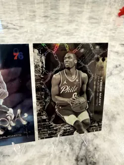 2025 Topps Chrome Cactus Jack TYRESE MAXEY 3 Card Lot!! SP /75 + Utopia + Base - Image 4